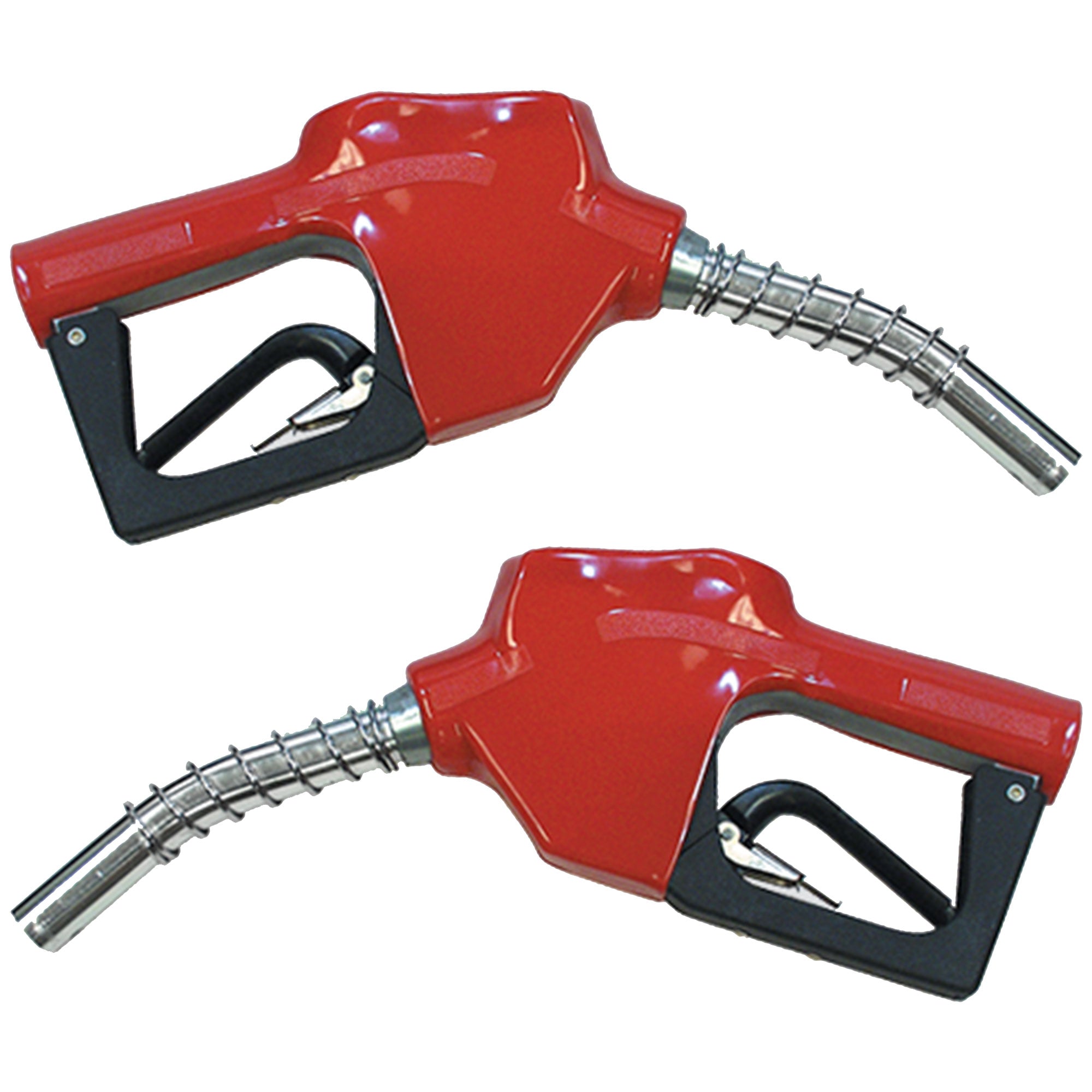 Apache 3/4 Inch Connection Automatic Shut Off Fuel Pump Nozzle, Red (2 Pack) - VMInnovations