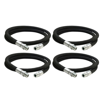 Apache 98398625 1/2 x 96 Inch Hydraulic Hose Assembly, Male Swivel (4 Pack) - VMInnovations