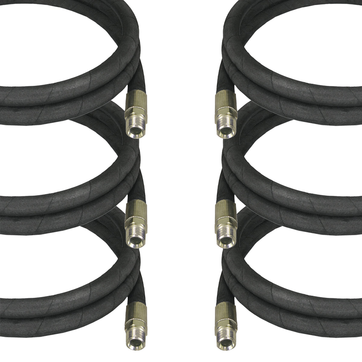 Apache 98398250-C 3/8 Inch x 96 Inch Hydraulic Hose, Male x Male Assembly,(6 Pk)