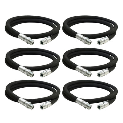 Apache 98398625 1/2 x 96 Inch Hydraulic Hose Assembly, Male Swivel (6 Pack)