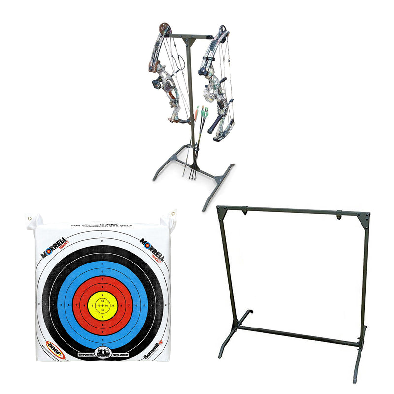 Morrell Portable Archery Bag Target w/ HME Products Target Stand and Bow Holder