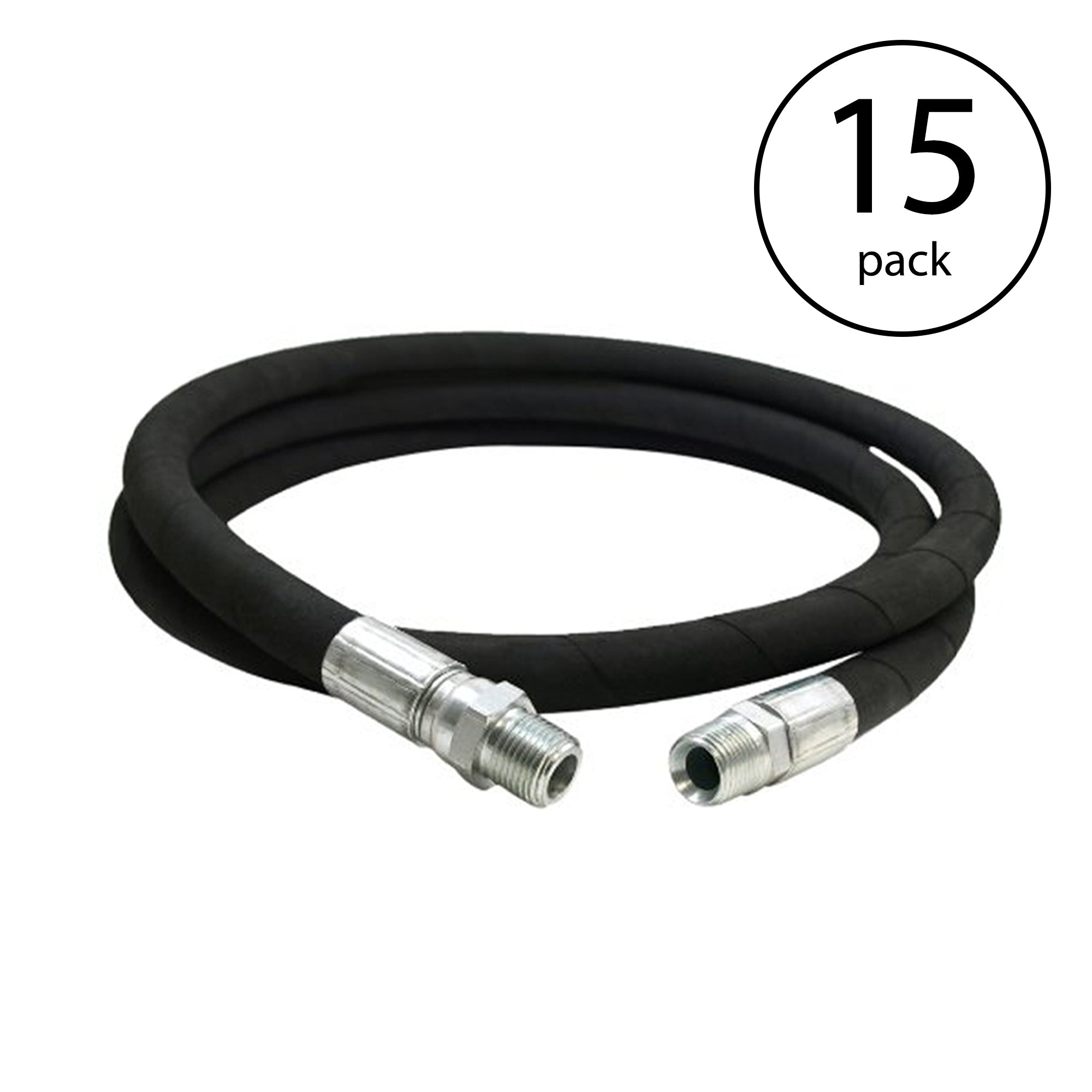 Apache 98398625 1/2 x 96 Inch Hydraulic Hose Assembly, Male Swivel (15 Pack)