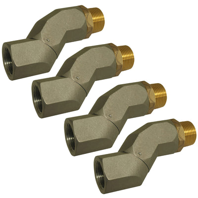 Apache 99000233 3/4 Inch Male & 3/4 Inch Female Pipe Thread Fuel Swivel, 4 Pack - VMInnovations