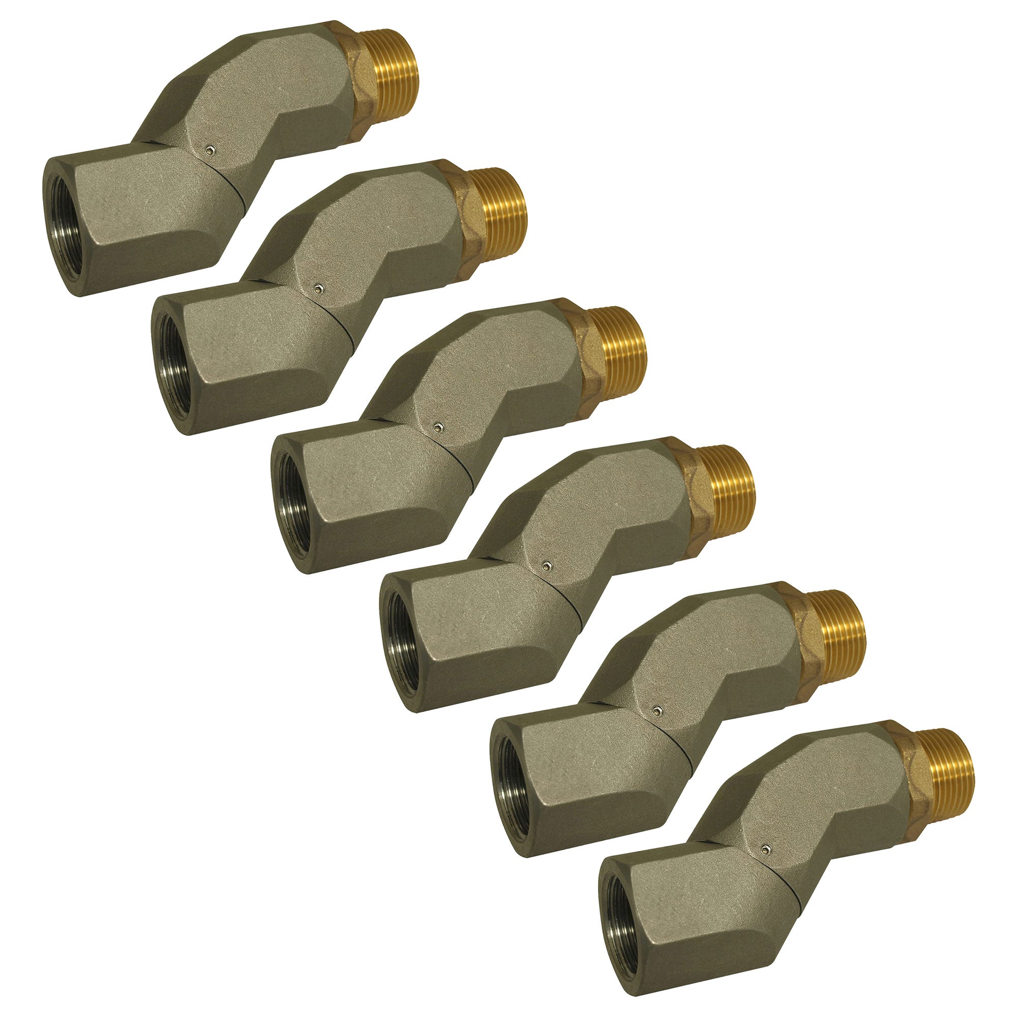 Apache 99000233 3/4 Inch Male & 3/4 Inch Female Pipe Thread Fuel Swivel, 6 Pack - VMInnovations