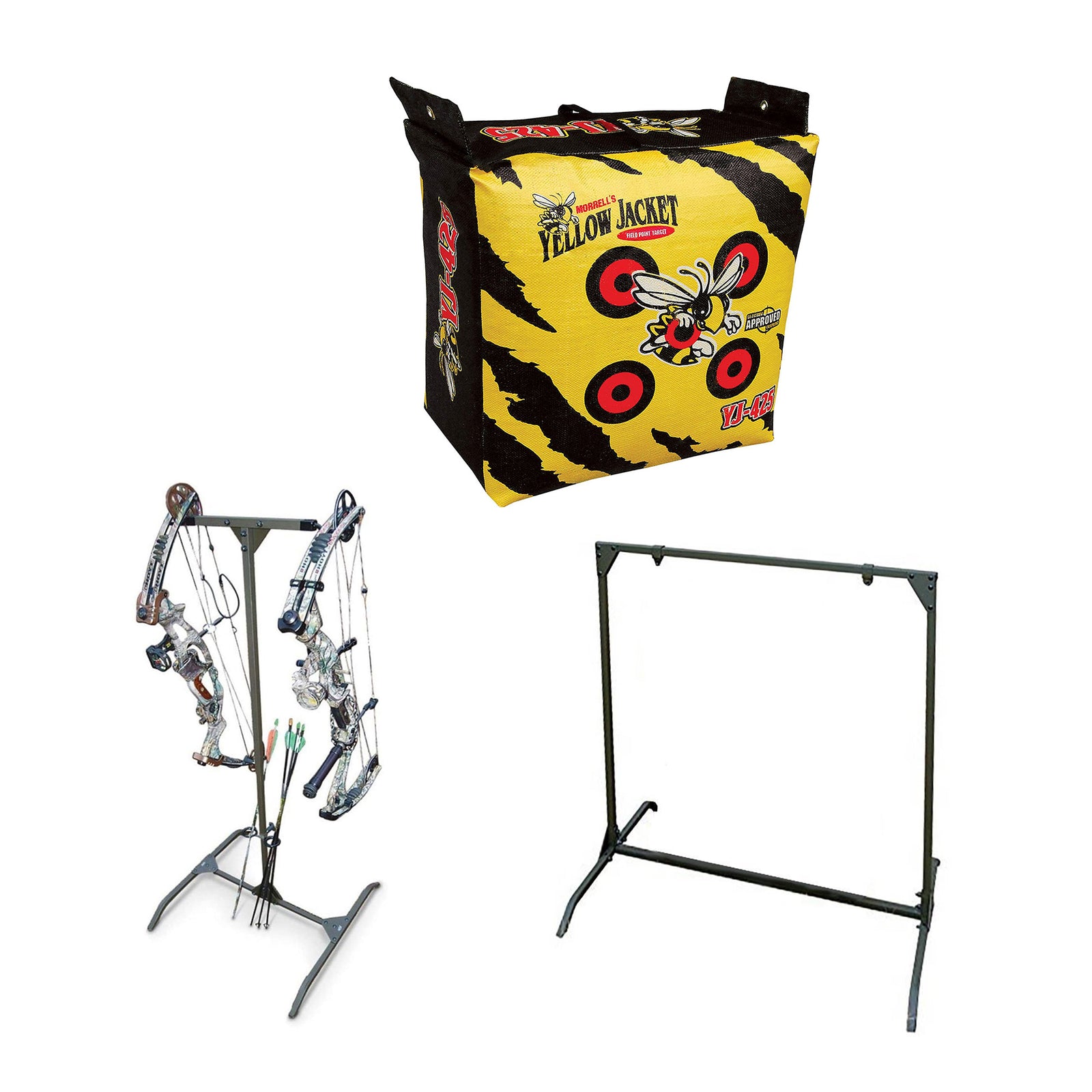 Morrell Yellow Jacket Outdoor Target with HME Products Target Stand & Bow Holder - VMInnovations