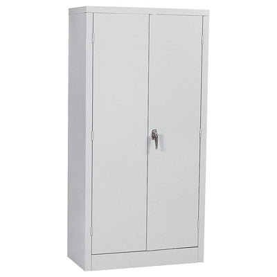 Sandusky Lee 72 Inch SnapIt Storage Cabinet with 4 Adjustable Shelves, Dove Gray