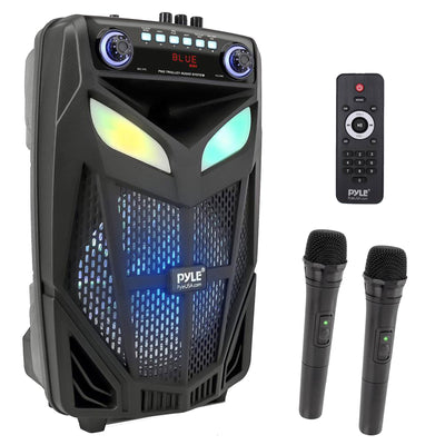 Pyle 600 Watt Bluetooth Boombox Speaker System with LED Lights (For Parts)