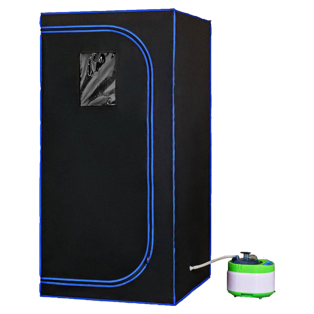 SereneLife Portable Full Size Personal Home Spa Steam Sauna w/ Remote (Open Box)