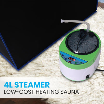 SereneLife Portable Full Size Personal Home Spa Steam Sauna w/ Remote (Open Box) - VMInnovations