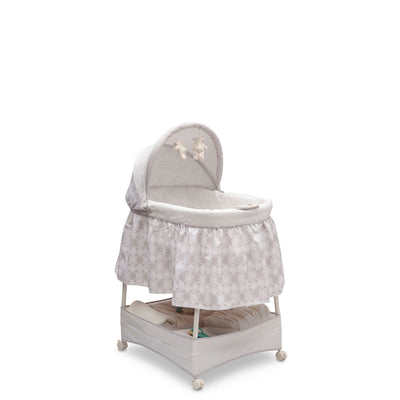 Delta Children Canopy Newborn Gliding Bassinet with Storage Space (Open Box)