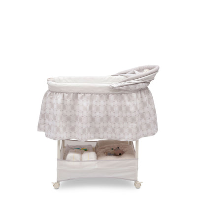 Delta Children Canopy Newborn Gliding Bassinet with Storage Space (Open Box)