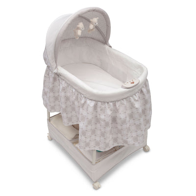 Delta Children Canopy Newborn Gliding Bassinet with Storage Space (Open Box)