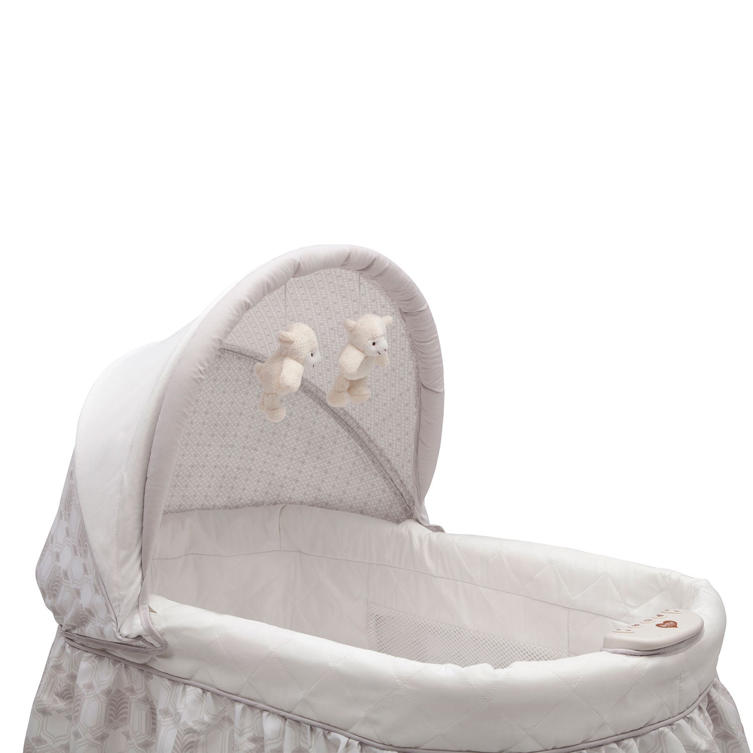 Delta Children Canopy Newborn Gliding Bassinet with Storage Space (Open Box)