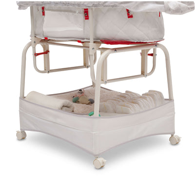 Delta Children Canopy Newborn Gliding Bassinet with Storage Space (Open Box)