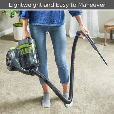 Black and Decker Bagless Multi Cyclonic Canister Vacuum Cleaner, (For Parts)