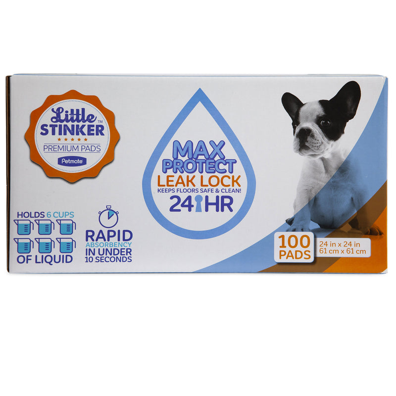 Petmate Little Stinker Housebreak 6 Layer Dog Potty Pet Training Pads, 100 Count