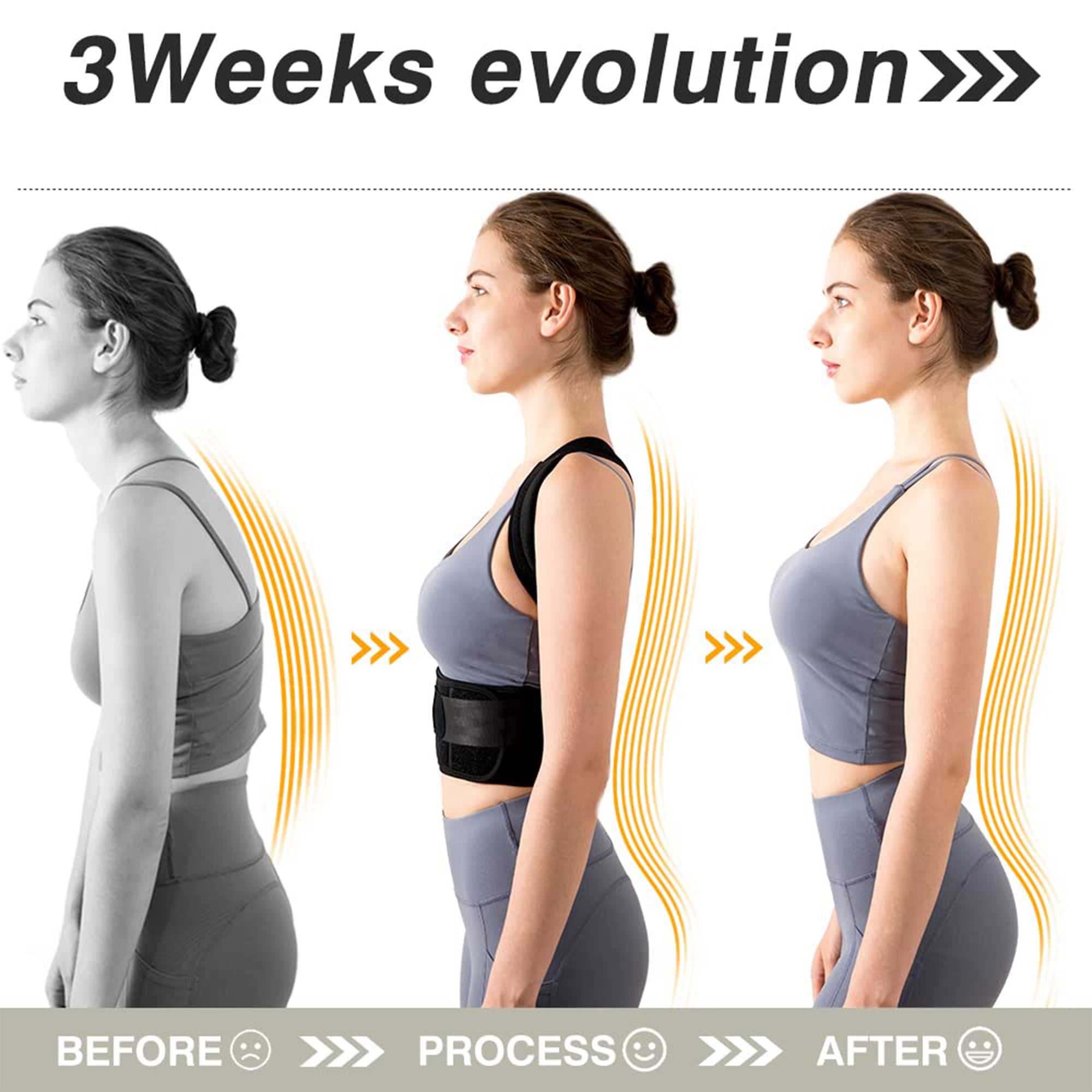 MALOOW Posture Correcting Back Brace for Upper Body Pain Relief, Medium (Used) - VMInnovations