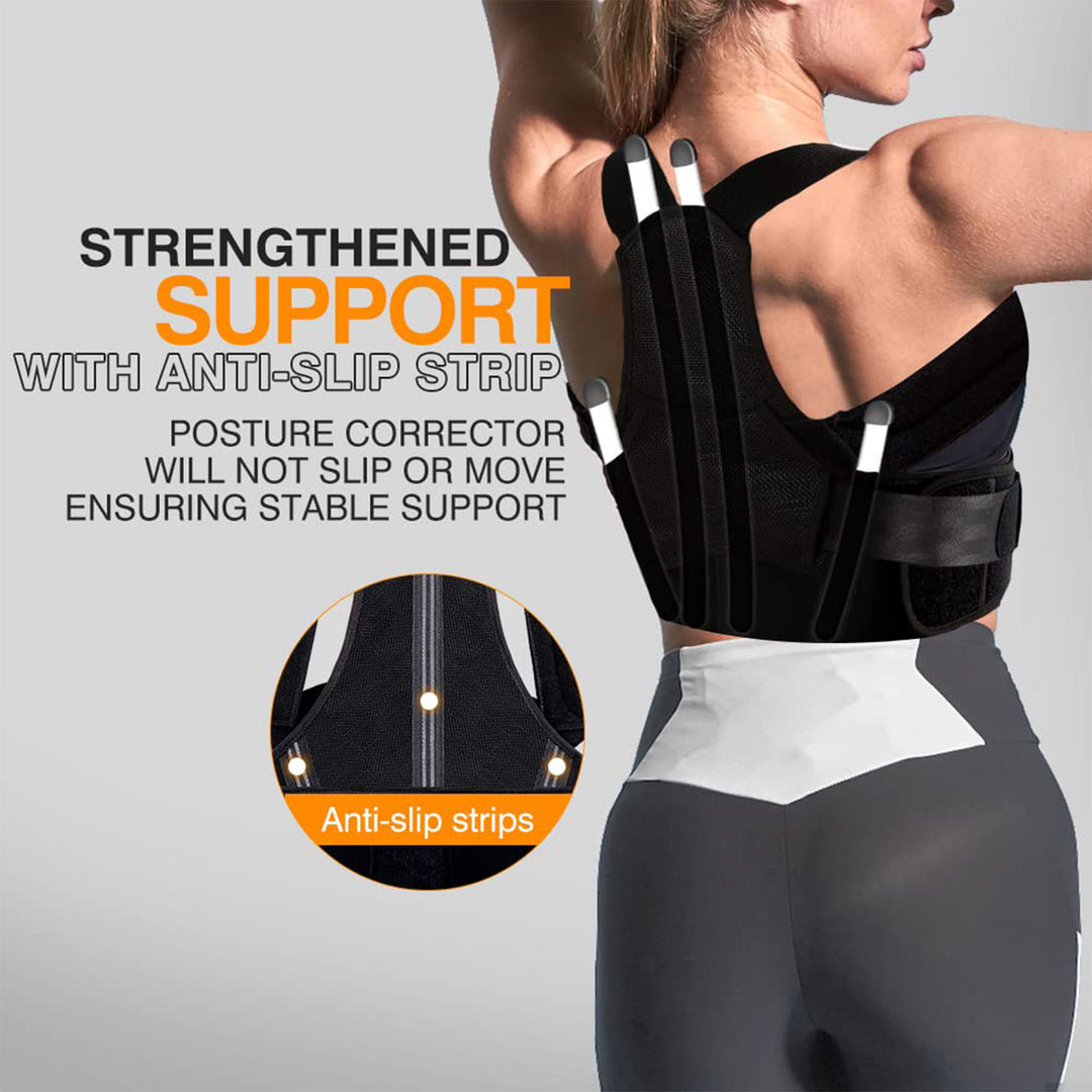 MALOOW Posture Correcting Back Brace for Upper Body Pain Relief, Medium (Used)