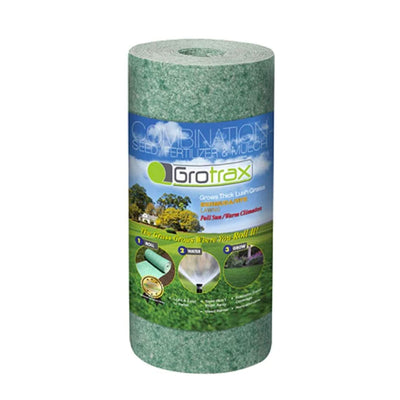 Grotrax Biodegradable 55 Square Feet Big Roll Bermuda Rye Grass Seed Mat Grower