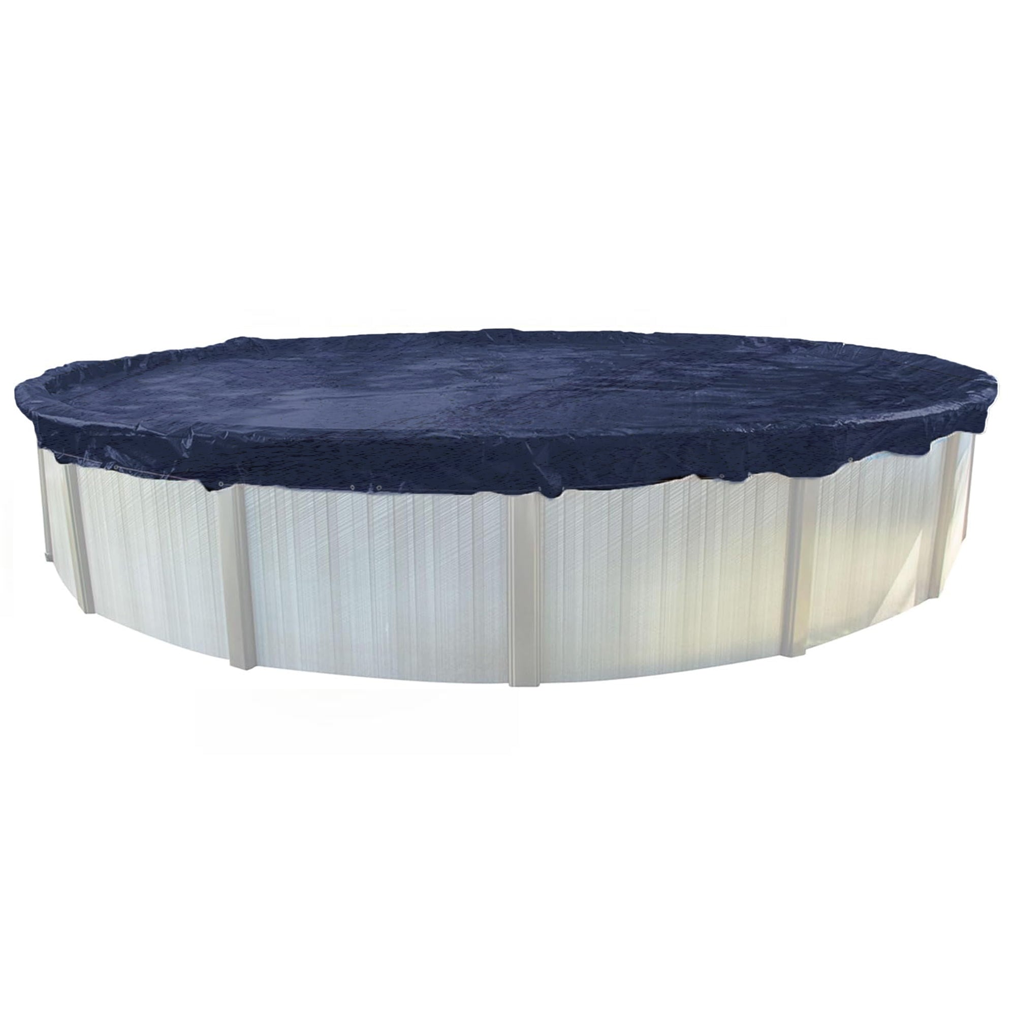 Swimline 18 Foot Round Above Ground Winter Swimming Pool Cover, Blue (Used)