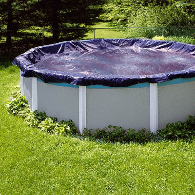 Swimline 21 Foot Round Above Ground Winter Swimming Pool Cover, Blue | PCO824