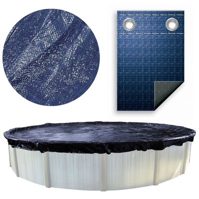 Swimline BLUE 24' Round Winter Above Ground Swimming Pool Cover (Used) - VMInnovations