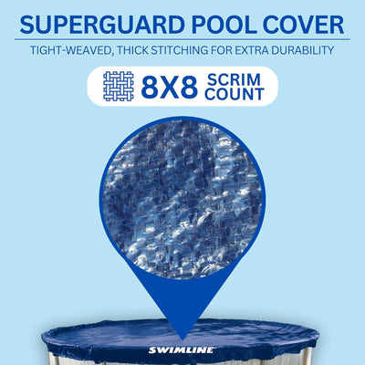 Swimline PCO831 28' Round Above Ground Winter Swimming Cover, (Pool Cover Only) (For Parts)