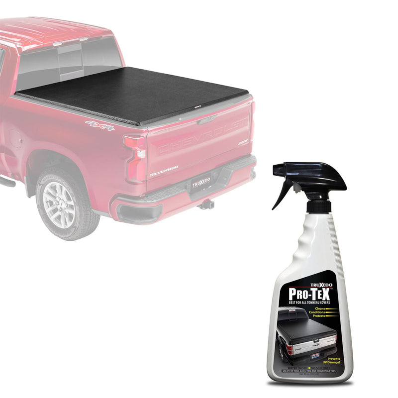 Truxedo TruXport Tonneau Chevy/GMC Truck Bed Cover & ProTex Protectant Spray