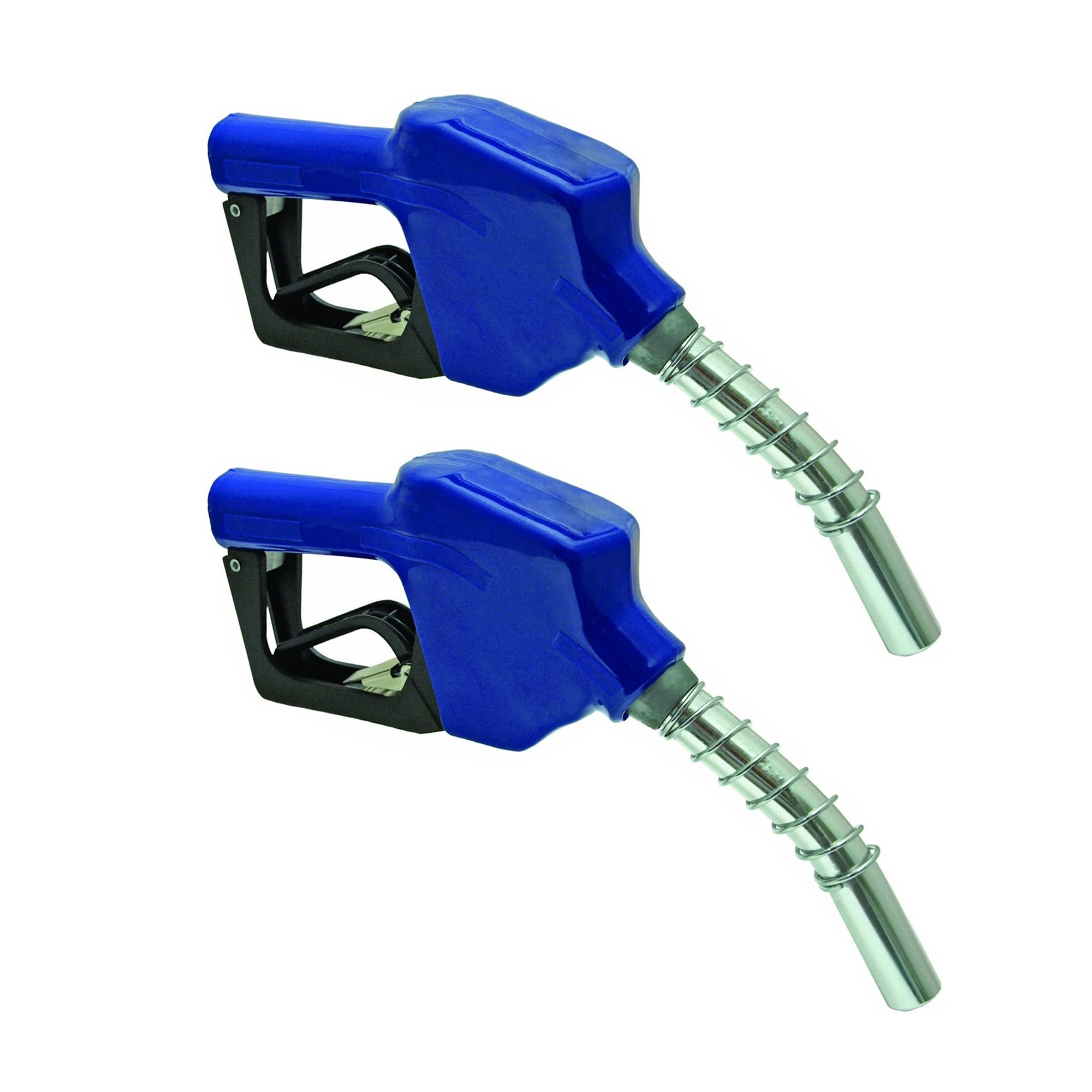 Apache 3/4 Inch Blue Automatic Shut Off Fuel Nozzles, 15/16 Inch Spouts (2 Pack)
