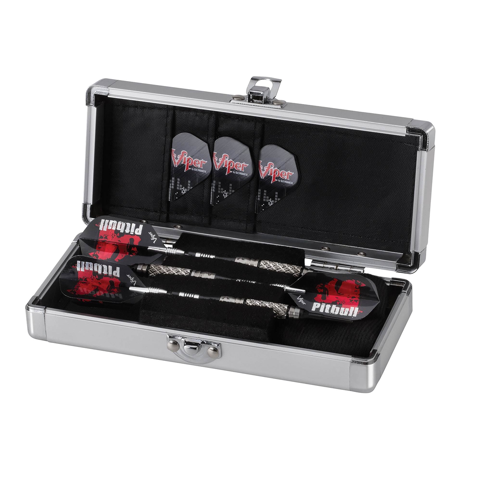 Viper Pitbull 90% Tungsten 18 Gram Diamond Cut Barrel Soft Tip Darts w/ Case