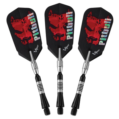 Viper Pitbull 90% Tungsten 18 Gram Diamond Cut Barrel Soft Tip Darts w/ Case