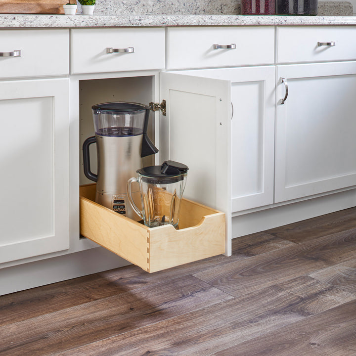 Rev-A-Shelf 11" Pull Out Kitchen Cabinet Storage Drawer Soft Close 4WDB-1222SC-1