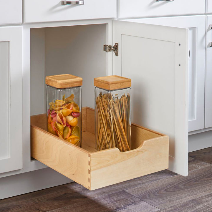 Rev-A-Shelf 14" Pull Out Kitchen Cabinet Storage Drawer Soft Close 4WDB-1522SC-1