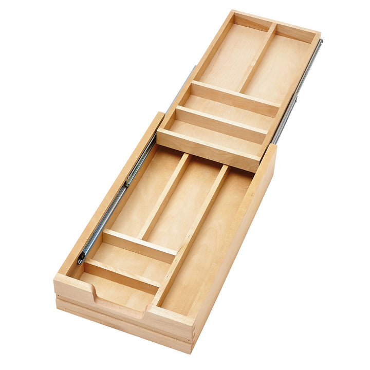 Rev-A-Shelf 12'' Tiered Cutlery Drawer Organizer with Soft-Close, 4WTCD-15HSC-1