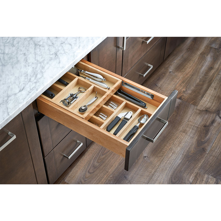 Rev-A-Shelf 12'' Tiered Cutlery Drawer Organizer with Soft-Close, 4WTCD-15HSC-1