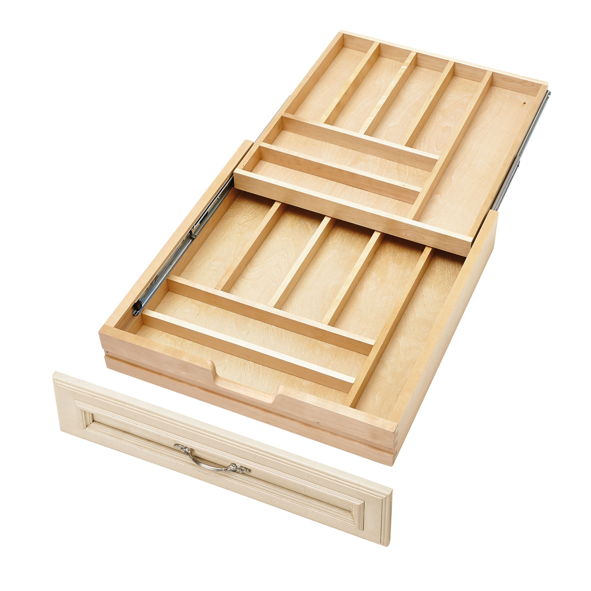 Rev-A-Shelf 4WTCD-21SC-1-U-A 18-Inch Tiered Cutlery Drawer Organizer(Open Box)