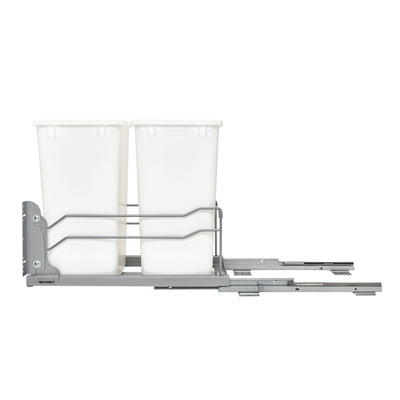 Rev-A-Shelf Double Pullout Trash Cans 35 qt. with Soft-close, 53WC-1835SCDM-211
