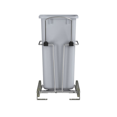 Rev-A-Shelf 20 Quart Universal Waste Container with Rear Basket RUKD-1420RB-1