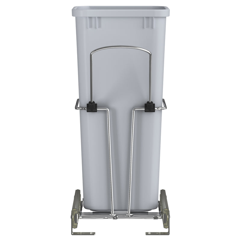 Rev-A-Shelf 32 Quart Universal Waste Container with Rear Basket RUKD-1432RB-1