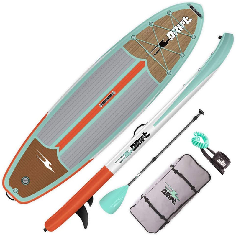 BOTE Drift 10.8in Inflatable Stand Up Paddle Board SUP w/Accessories, Classic