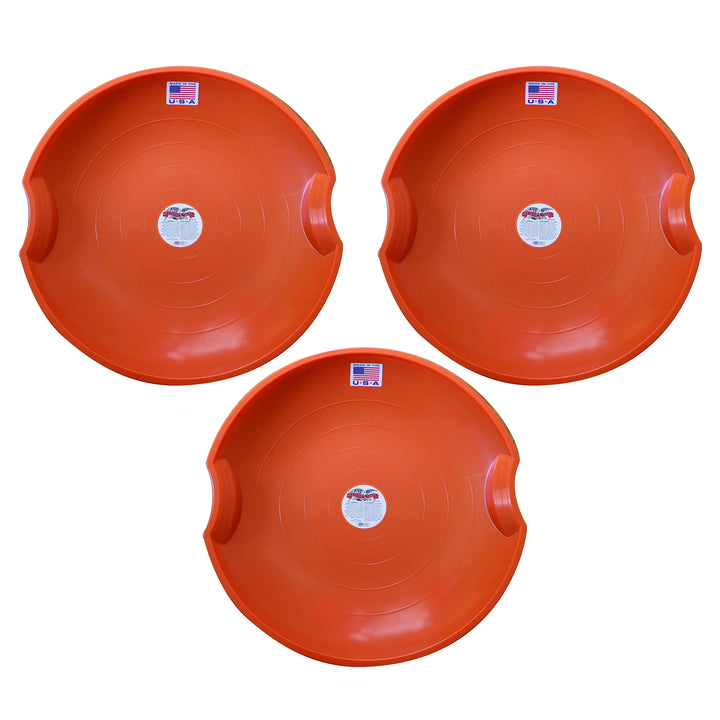 Paricon 626-O Flexible Flyer Flying Saucer Sled, 26 In Diameter, Orange (3 Pack)