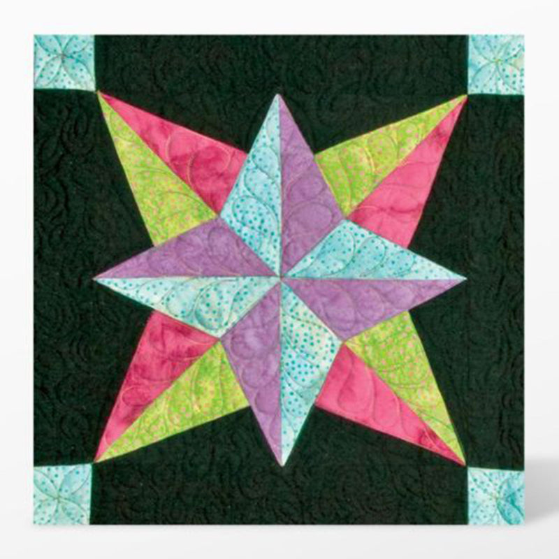 AccuQuilt Blazing Star 12" Finished Fabric Cutting Die for Quilting (Open Box)