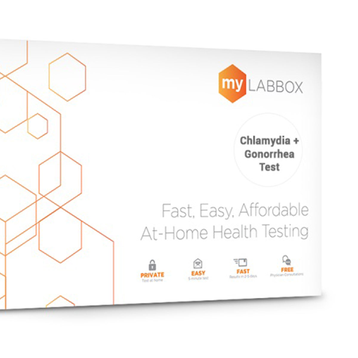 myLAB Box Health STD/STI Chlamydia/Gonorrhea 3 Site Rapid Mail In Home Test Kit - VMInnovations