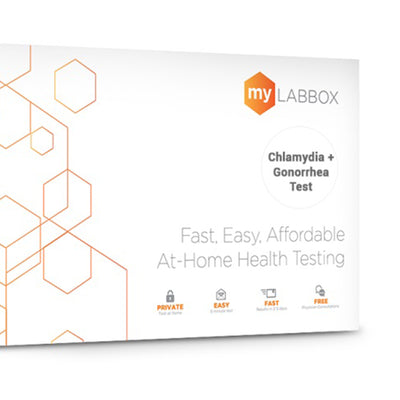 myLAB Box Health STD/STI Chlamydia/Gonorrhea 3 Site Rapid Mail In Home Test Kit - VMInnovations