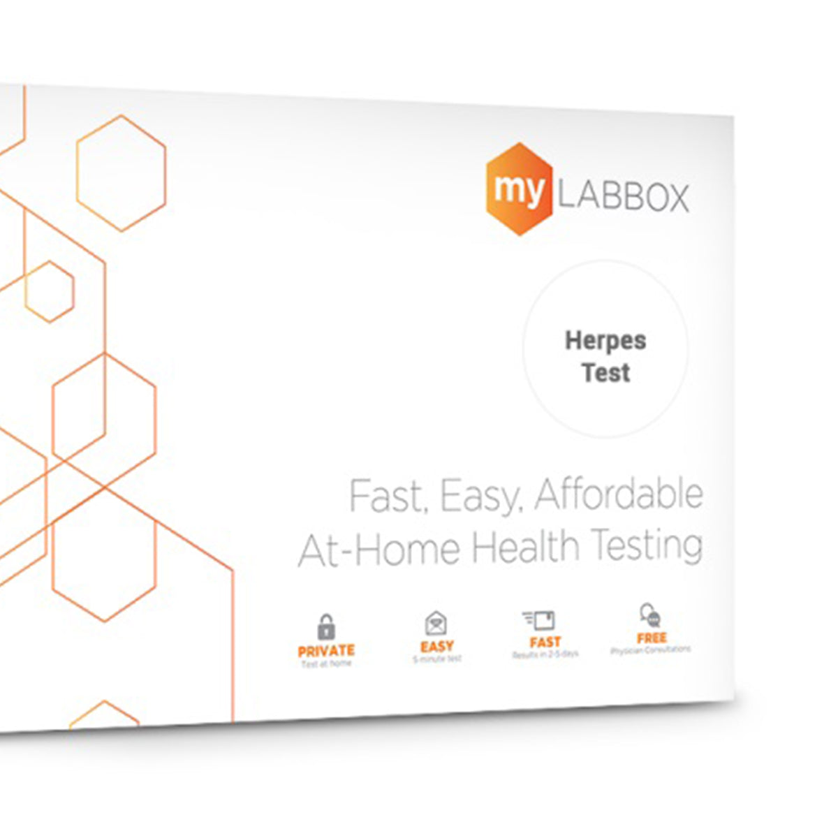 myLAB Box Health STD Infection Herpes Rapid 2 Day Mail In At Home Testing Kit - VMInnovations