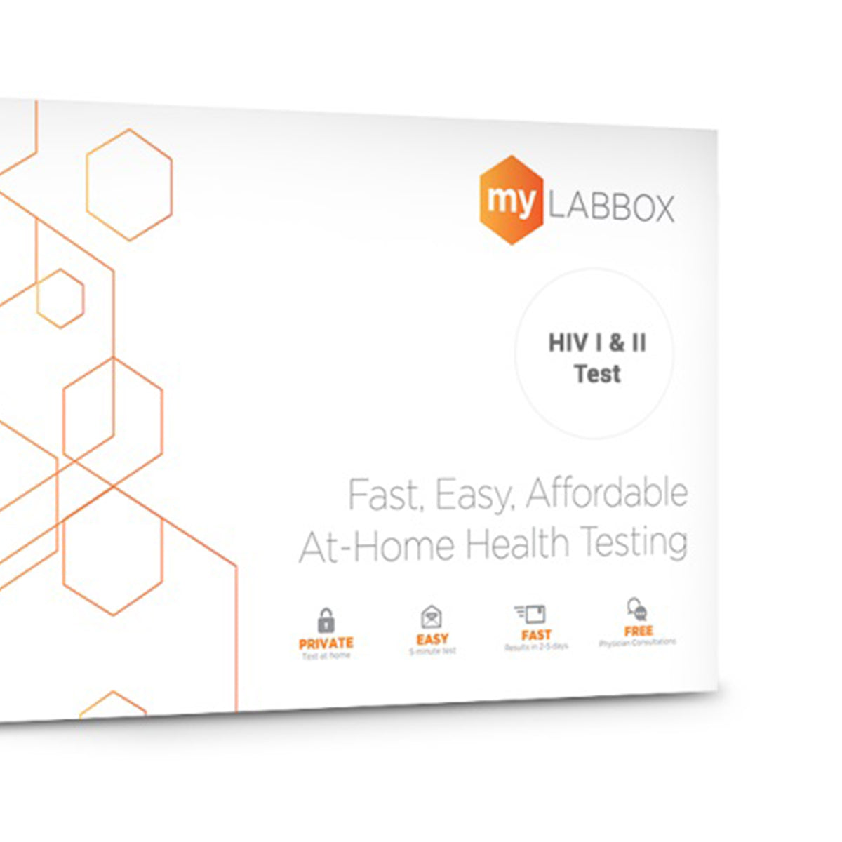 myLAB Box Health STD/STI Infection HIV Type I & II Rapid Mail In Home Test Kit - VMInnovations
