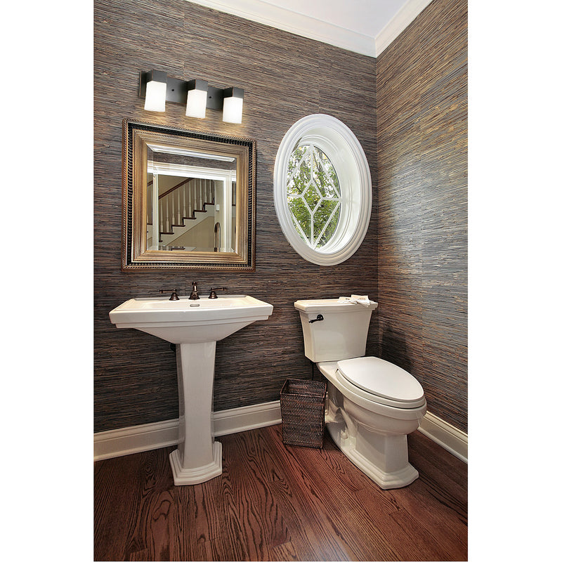 Eglo Ciara Springs 22 Inch 3 Light Bathroom Vanity Wall Light Fixture, Bronze