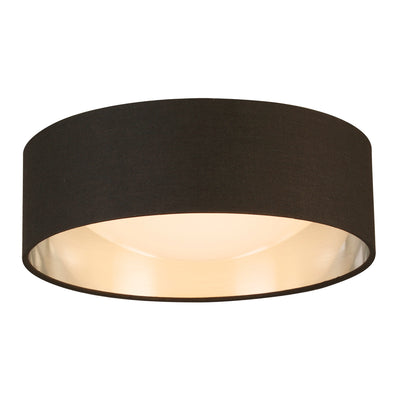 Lighting Orme 12 Inch Flush Mount LED Ceiling Light Fixture, Black & Gold (Used)