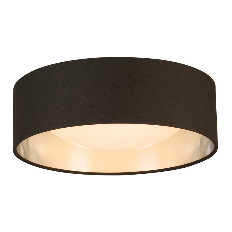 Lighting Orme 12 Inch Flush Mount LED Ceiling Light Fixture, Black & Gold (Used)