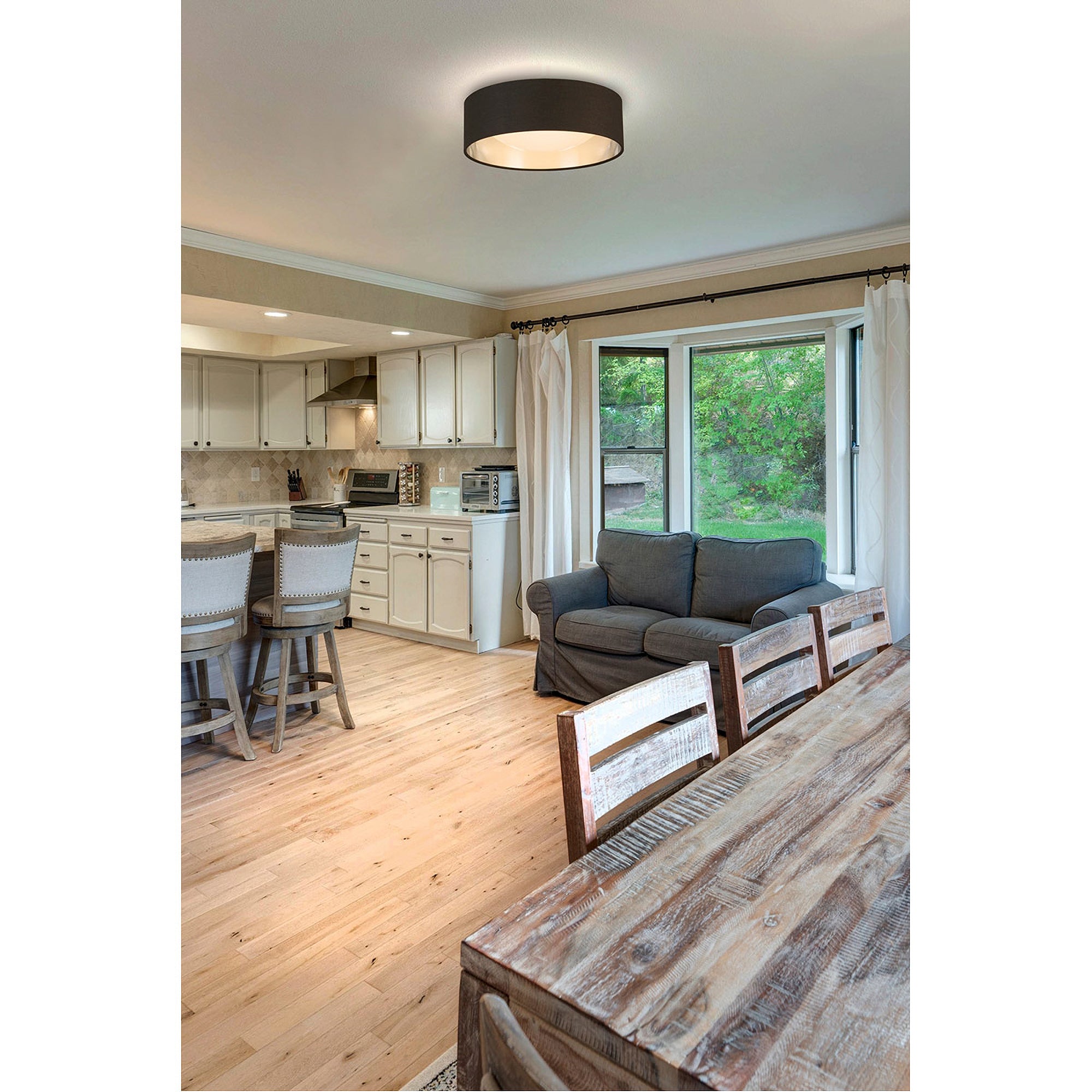 Eglo Lighting Orme 12 Inch Flush Mount LED Ceiling Light Fixture (Open Box) - VMInnovations
